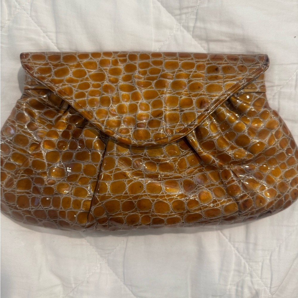Lauren Merkin patent leather clutch
